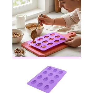 SL46 Mini Ceviz Kurabiye Kalıbı Lila