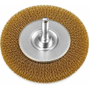 Pimli Saçaklı Daire Tel Fırça 75 mm