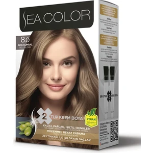 Sea Color Set Saç Boyası 8.0 Açık Kumral