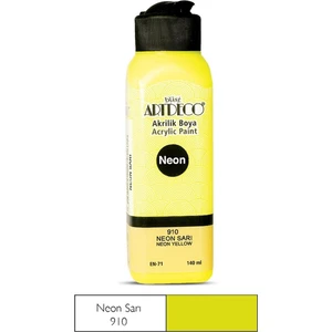 Akrilik Boya 140ml Neon Sarı 910