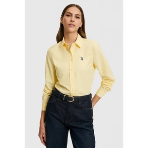 U.s. Polo Assn. Kadın Açık Sarı Gömlek Basic 50324791-VR004