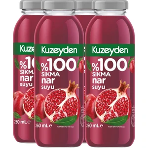%100 Sıkma Nar Suyu (4X250ML)