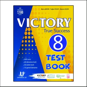 Universal ELT 8. Sınıf Victory ''True'' Success Test Book 192 Sayfa İngilizce Eğitim İçin Uygun