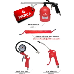4 Parça Hava Kompresör Seti