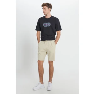 Altınyıldız Classics Bej Standart Fit Normal Kesim Pamuklu Cepli Örme Şort