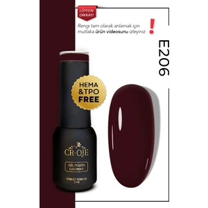 Kalıcı Oje E206 - Koyu Bordo (5 ML)
