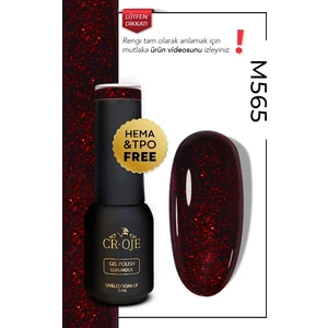 Kalıcı Oje M565 - Simli Bordo (5 ML)