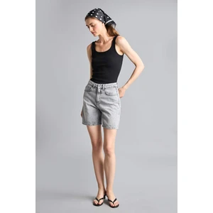 %100 Pamuk Jean Bermuda Şort H0663AX26HS