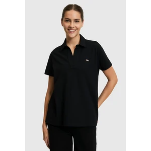U.S. Polo Assn. Kadın Siyah Basic Tişört 50323447-VR046