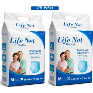 Life Net Medikal Külotlu Hasta Bezi 60 Adet Medium