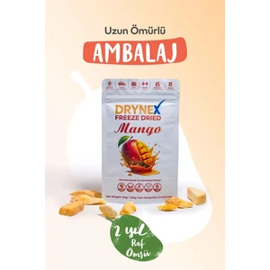 Freeze Dried Mango 20gr Dondurularak Kurutulmuş Çıtır Atıştırmalık Egzotik Meyve Cipsi Şekersiz Vegan