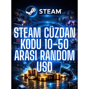 Steam Cüzdan Kodu 10-50 Arası Random Usd