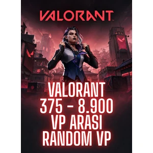 Valorant 375 - 8.900 Vp Arasi Random Vp