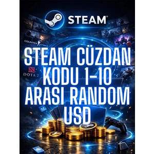 Steam Cüzdan Kodu 1-10 Arası Random Usd