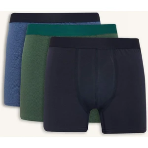 Regular Fit Etnik Desenli 3'lü Boxer B7793AX26SP