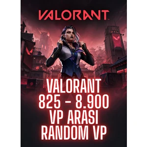 Valorant 825 - 8.900 Vp Arasi Random Vp