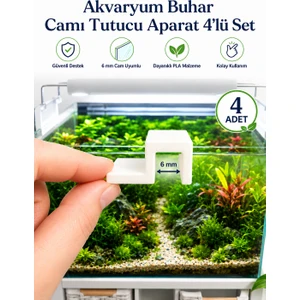 Mabs Tech Akvaryum Buhar Camı Tutucu 4’lü Set 6 mm