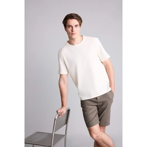 %100 Pamuk Regular Fit Basic Kısa Kollu Tişört H7628AX26SM