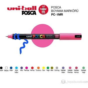 Uniball Posca 4.5-5.5mm Poster Markörü Beyaz / PC7M