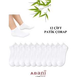 Abani Classic 12 Çift Kısa Patik Erkek Bambu Çorap