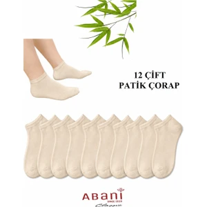 Abani Classic 12 Çift Kısa Patik Erkek Bambu Çorap