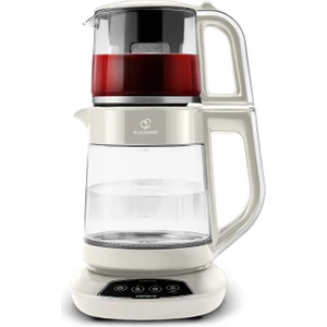 Çaysever 3 In 1 Konuşan Cam Çay Makinesi Su Isıtıcı ve Mama Suyu Hazırlama 1700W Starlight