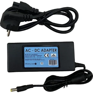 24V 5A Adaptör 5,5x2,5 Jack Özellikli AC-DC Adaptör 24 Volt 5 Amper Giriş Tipi