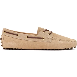 Kadın Bej Süet Deri Loafer 26PFD290910