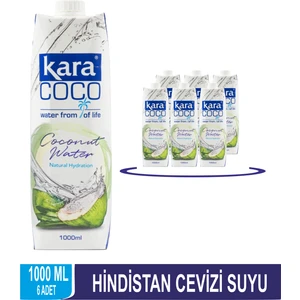 Kara Coco Hindistan Cevizi Suyu 1000 ml * 6 Adet