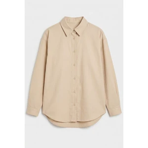 Taş Oversize Uzun Basic Gömlek