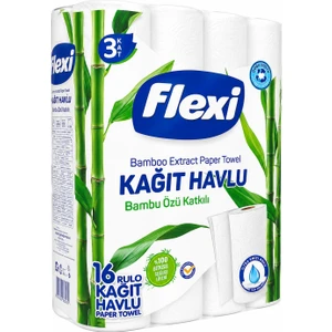 Kağıt Havlu 3 Katlı Bambu Özlü 16 Rulo