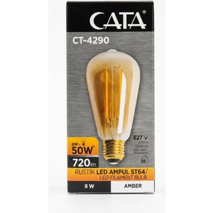 10 Adet Rustik LED Ampul ST64/