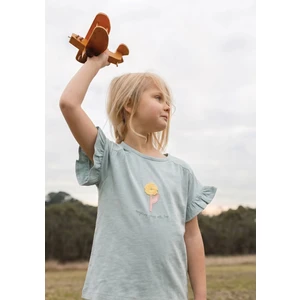 Aplikeli T-Shirt 2-8 Yaş Mint Yeşili