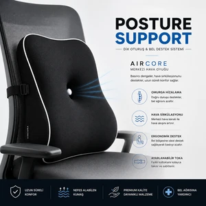 Posture Support Aircore Ergonomik Lomber Bel Destek Minderi