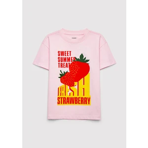 Baskılı Pembe Tişört 7610432-90773