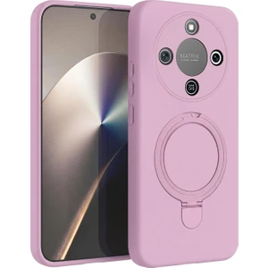 Honor Magic 8 Lite Kılıf Aura Stant Magsafe Pembe