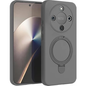 Honor Magic 8 Lite Kılıf Aura Stant Magsafe Gri