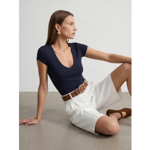 32799 V Yaka Top-K.lacivert