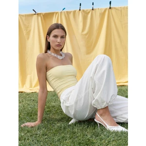 20659 Bandeau Top-Açık Sarı