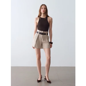 32836 Halter Yaka Bodysuit-Koyu Kahve