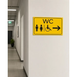 Wc Tuvalet Tabelası Kapı Yönlendirme