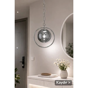 Vivido Home Metal Krom Raven Tekli Avize