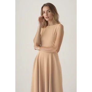 Sıfır Kol Modal Kumaş Midi Elbise