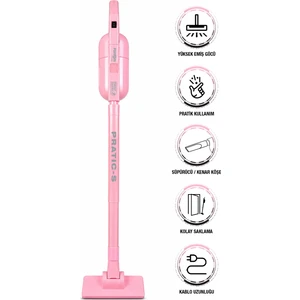 P 1200 Pratic Süpürge 500 W Pembe
