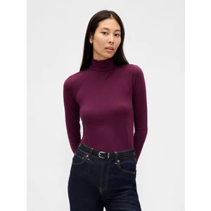 Kadın Mor Featherweight Turtleneck T-Shirt