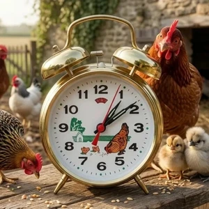 Nostaljik Kurmalı Horozlu Çalar Saat