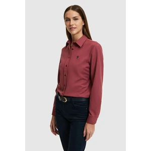 U.s. Polo Assn. Kadın Vişne Gömlek Basic 50324791-VR223