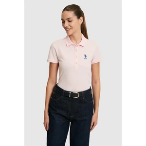 U.s. Polo Assn. Kadın Açık Pembe Tişört Basic 50321798-VR078