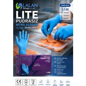 LITE PUDRASIZ NİTRİL 3,2 GR TEK KULLANIMLIK ELDİVEN (NE002)