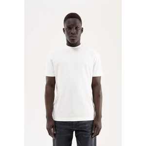 Erkek Stylish Basic Oversize Modal Tişört Ekru